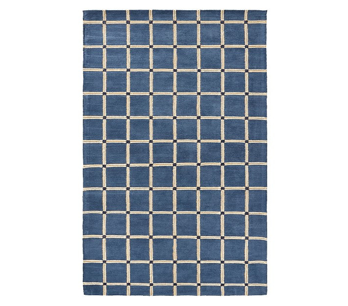 Oliver Plaid Rug | Pottery Barn Kids