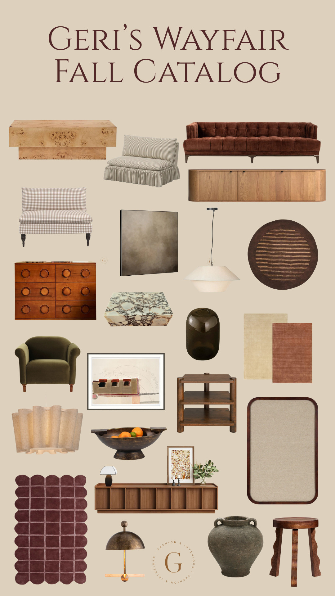 Geris Wayfair Fall Catalogue  

 #LTKFallSale #LTKSeasonal #LTKU