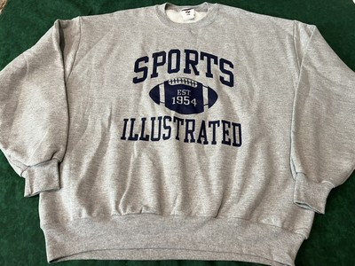 Vintage 90s Sports Illustrated Crewneck Sweatshirt Gray Football - Mens XL  | eBay | eBay US