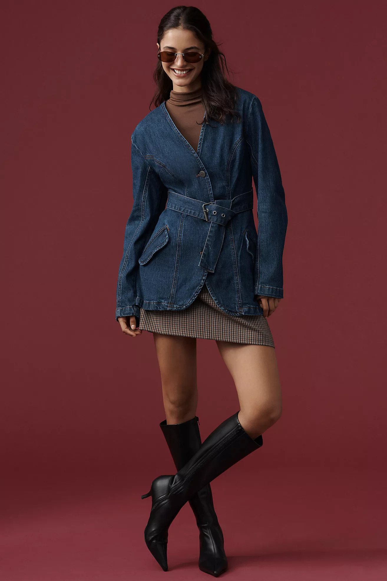 Belted Denim Jacket | Anthropologie (US)