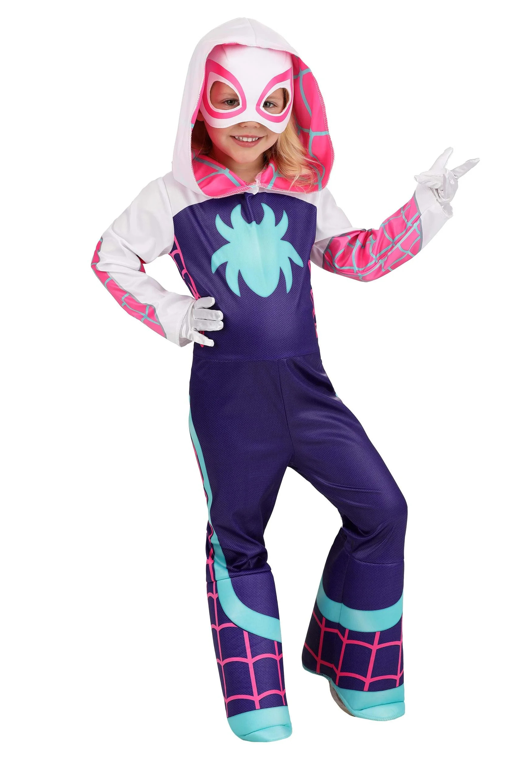Toddler MARVEL Ghost Spider Girls Halloween Costume | Walmart (US)