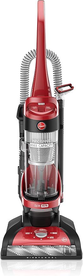 Hoover Windtunnel Max Capacity Upright Vacuum Cleaner with HEPA Media Filtration, UH71100, Red | Amazon (US)