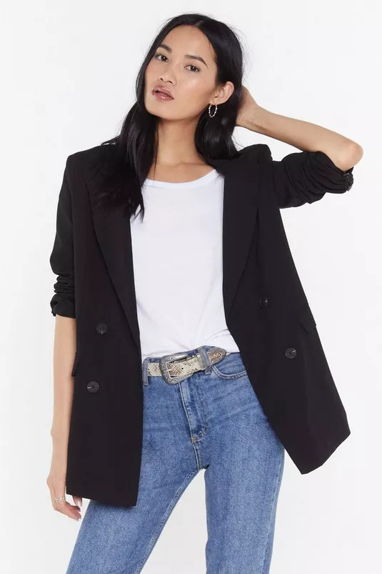 Double Breasted Oversized Tailored Blazer | Nasty Gal (US)