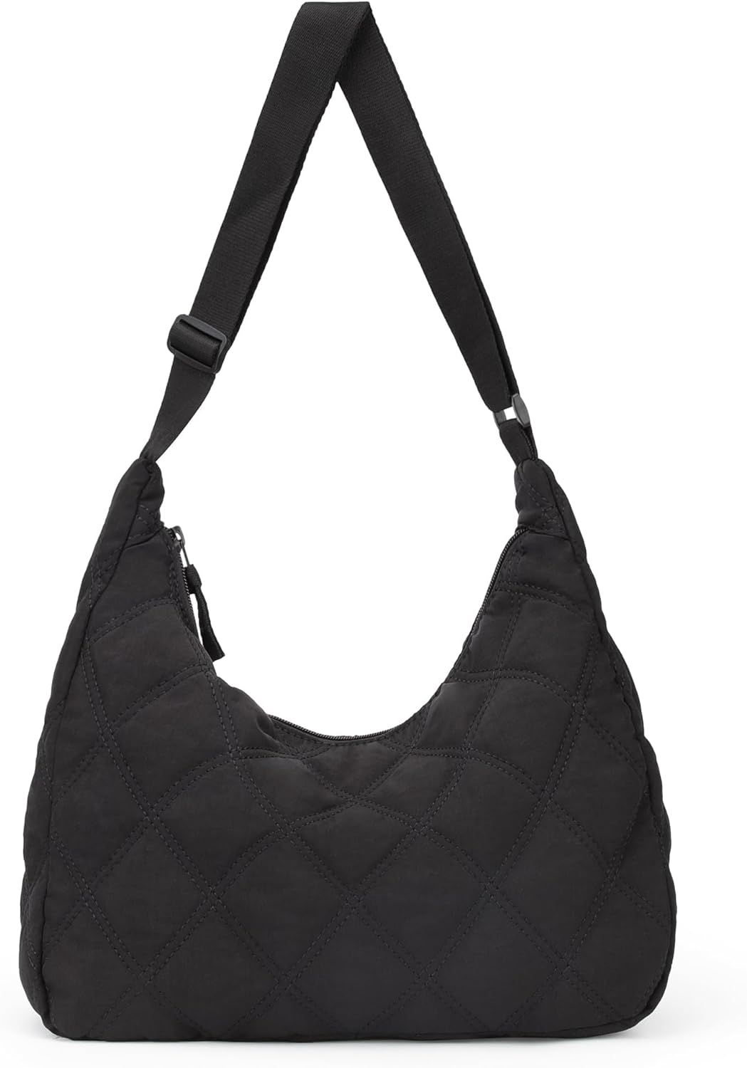 Women Hobo Shoulder Bag Puffer Small Tote Crossbody Bag Purse Cotton Handmade Bags Handbag with Z... | Amazon (US)