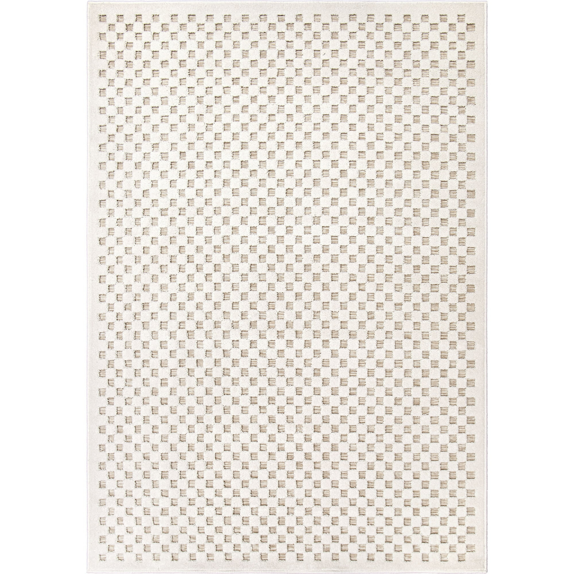 Simply Southern Cottage Lecompte 8' X 10' Beige High Low Area Rug | Walmart (US)