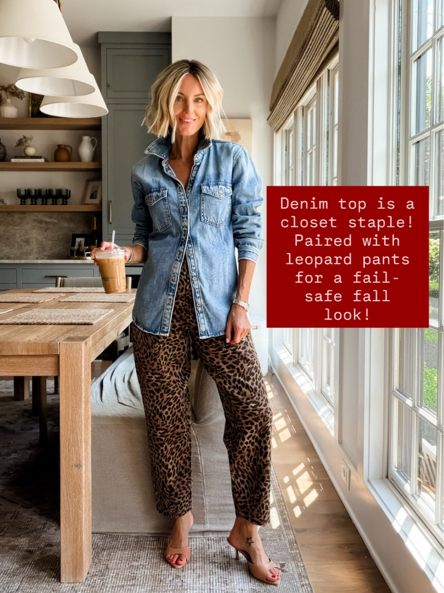 This denim top is a closet staple! I love it paired with a fun pant 👏🏼 wearing an XS/24! All on sale too! 

Loverly Grey, sale finds, loft sale

#LTKSaleAlert #LTKSeasonal