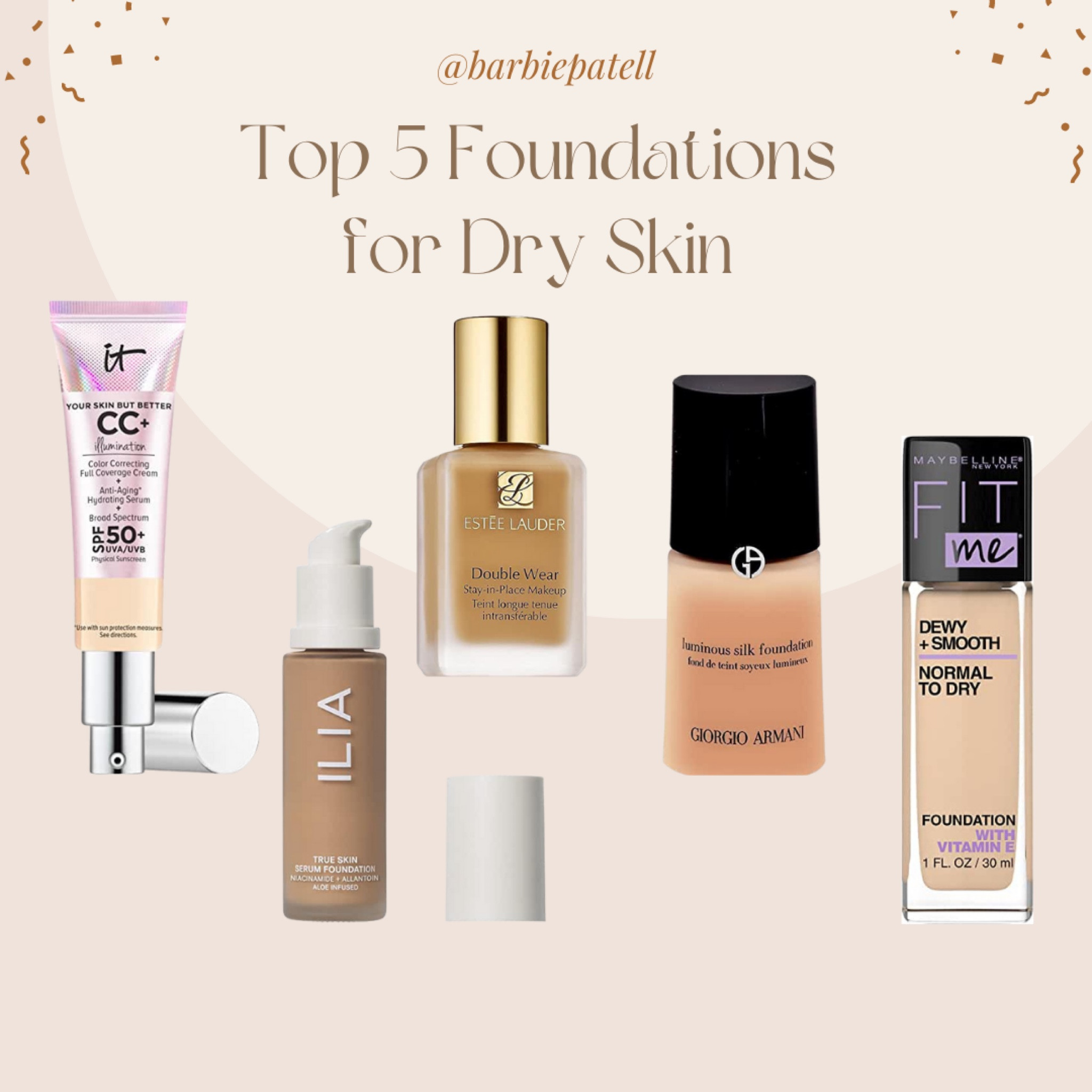 Go shop these foundations on Amazon now for the top products for dry skin!!! 

#LTKbeauty