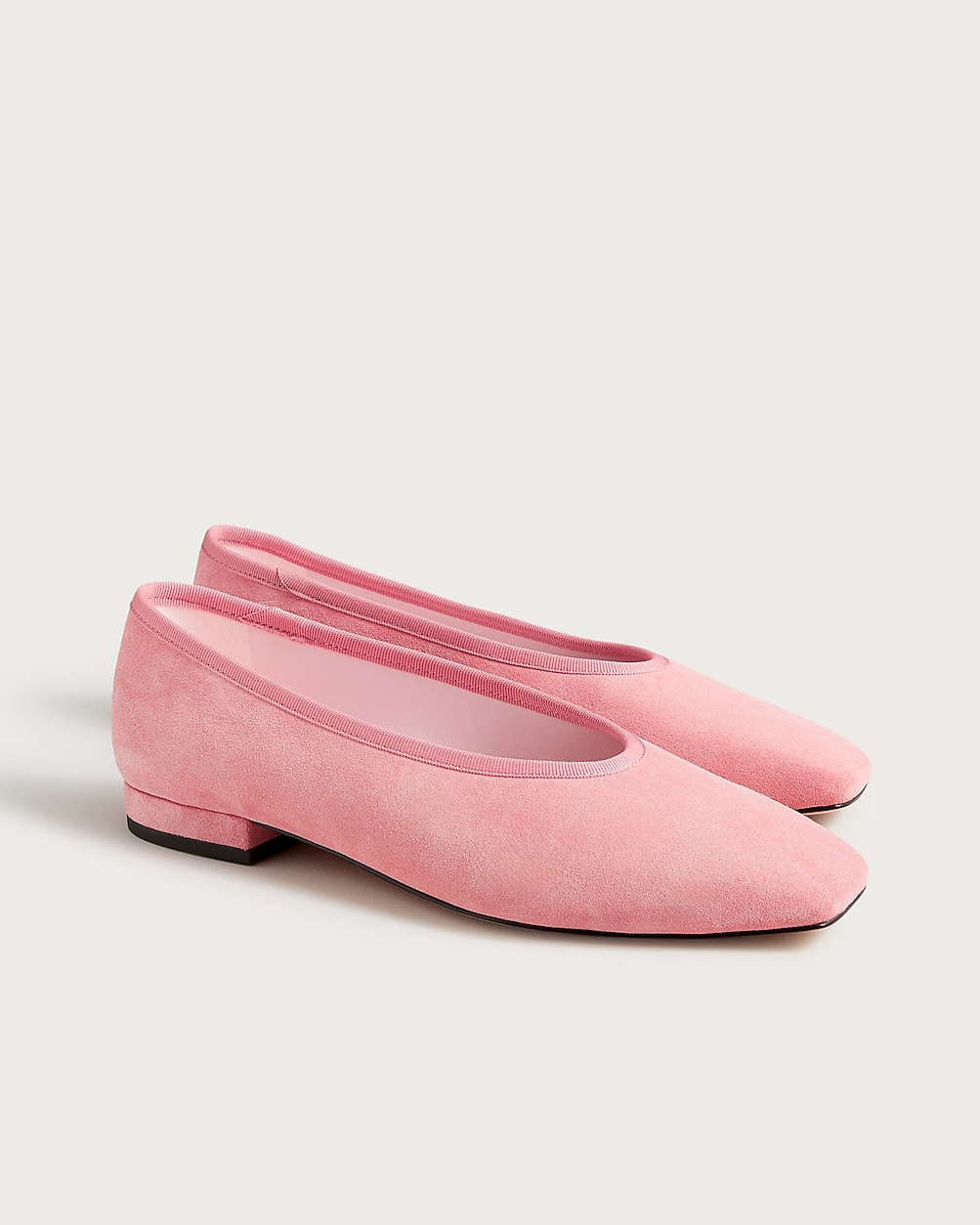 Sophie square-toe ballet flats in suede | J. Crew US