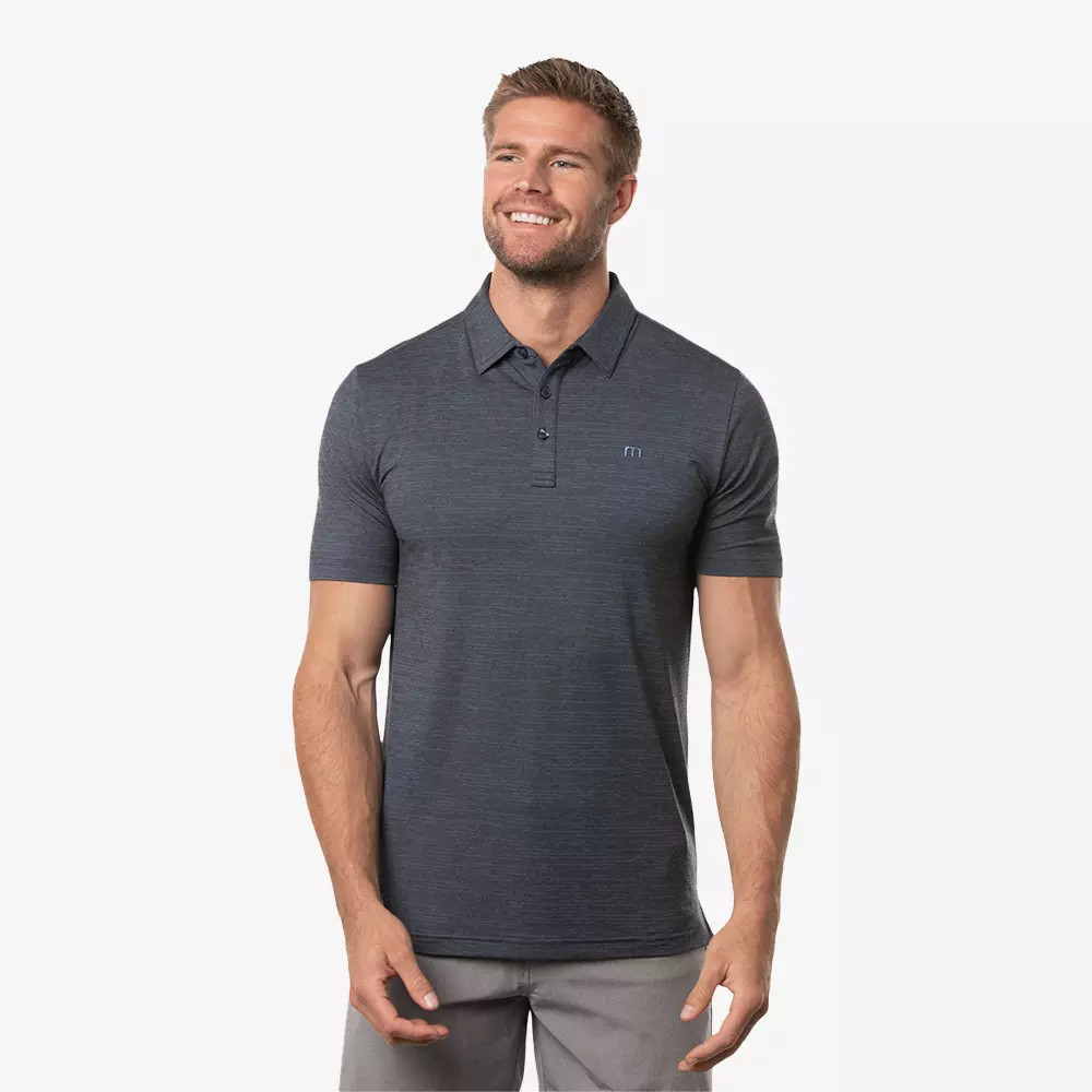 TravisMathew Heater Polo, Purple/Black, M | PGA TOUR Superstore