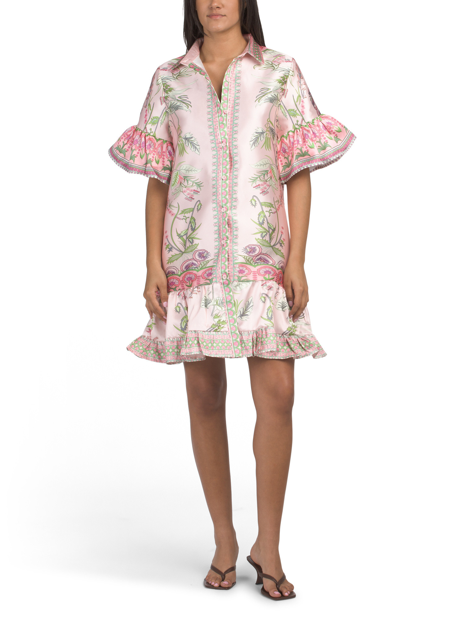 Mikado Bell Sleeve Mini Dress | Marshalls