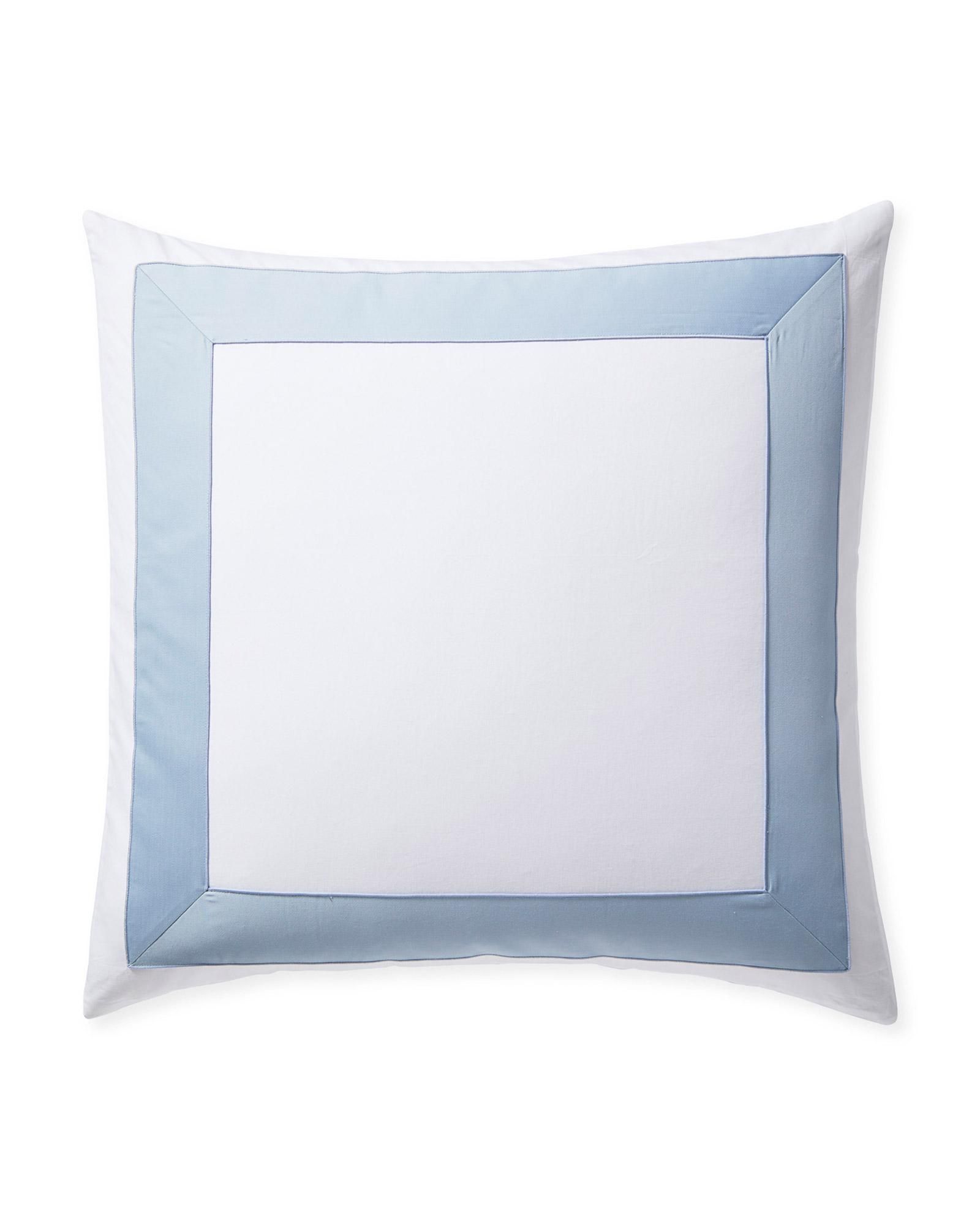 Beach Club Border Percale Sham | Serena and Lily