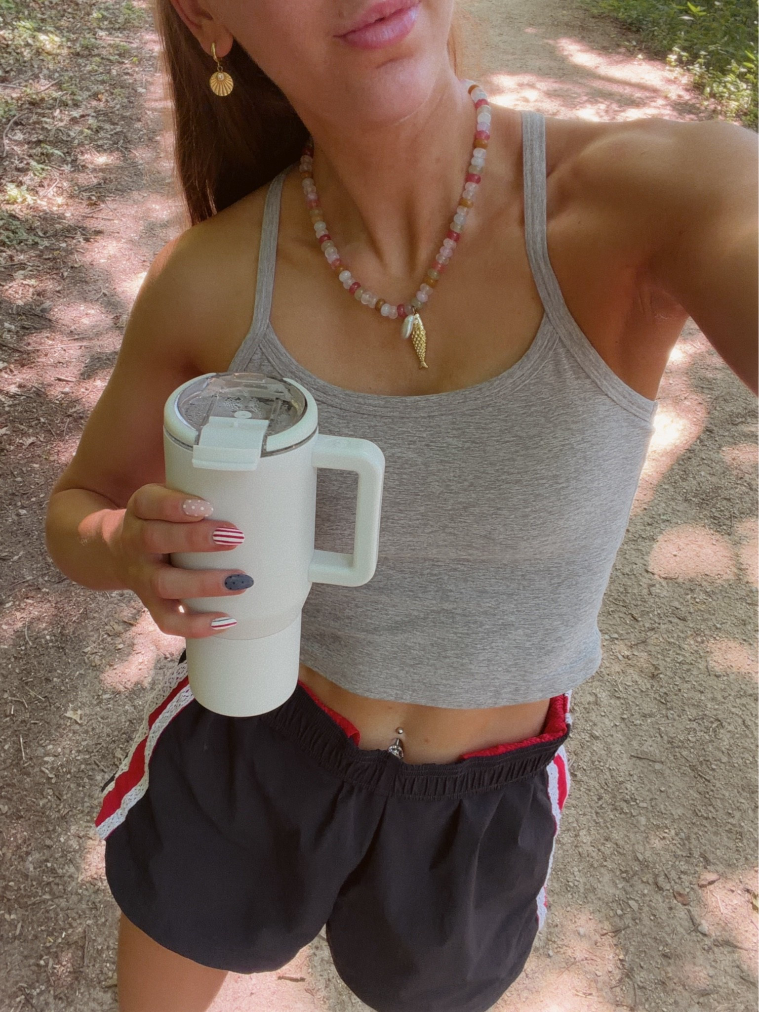 Summer walk outfit 🤍 necklace is ALV jewels

#LTKSeasonal #LTKActive #LTKootd