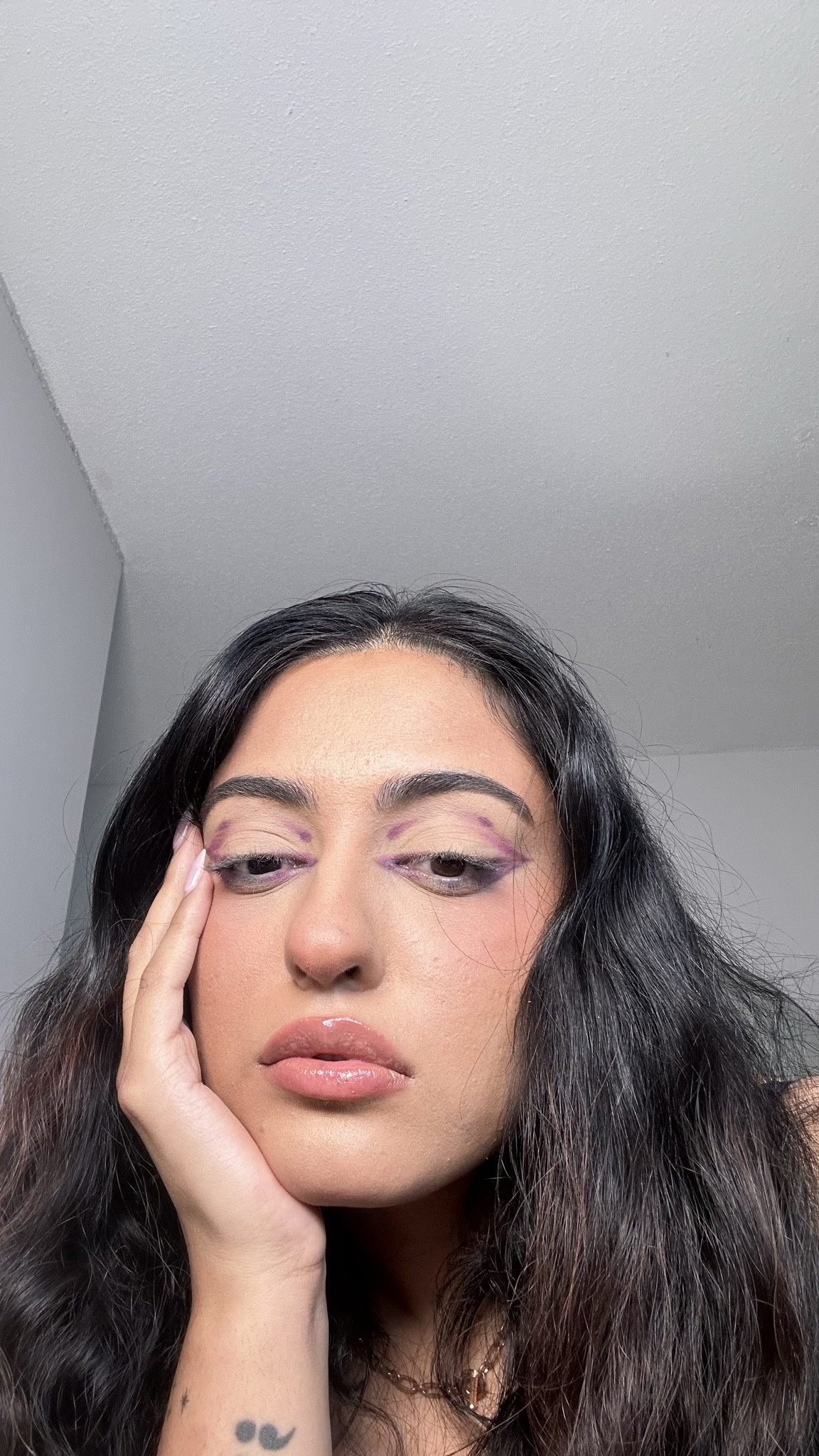 Dewy glossy base with easy graphic eye look! 

#LTKbeauty #LTKSpringSale #LTKstyletip