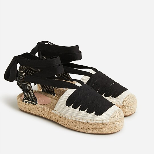 Lace-up espadrille sandals | J. Crew US