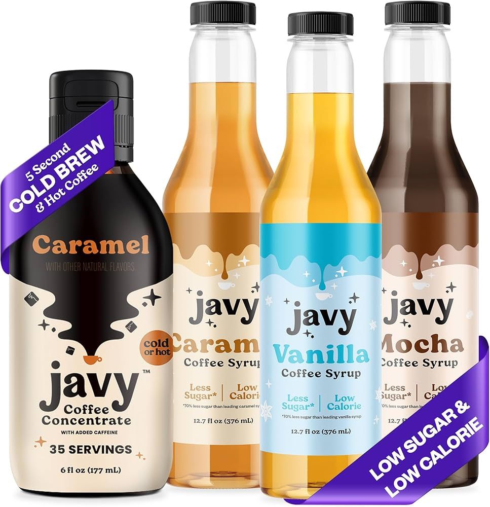 Javy Coffee Concentrate & Premium Coffee Syrup - Perfect for Instant Iced Coffee, Cold Brewed Cof... | Amazon (US)