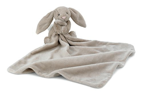 Jellycat Bashful Beige Bunny Soother, 13.5 inches - Security Blanket & Lovey for Babies - Baby Gift | Amazon (US)