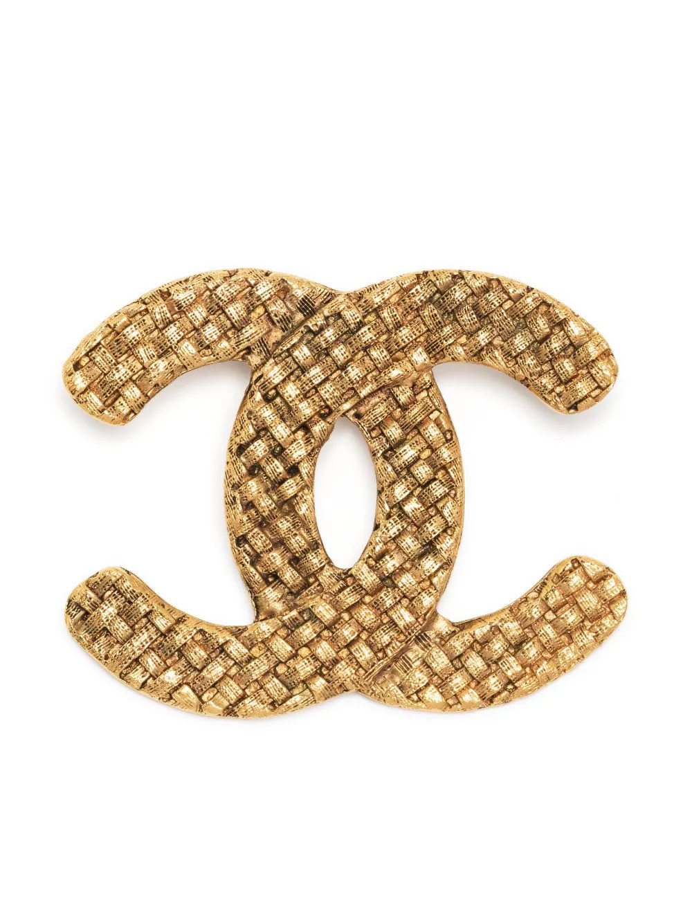 CHANEL Pre-Owned 1994 CC-logo Quilted Brooch - Farfetch | Farfetch Global