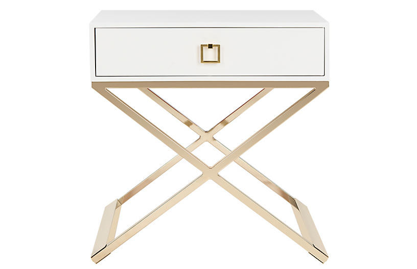 Peck Nightstand, White | One Kings Lane