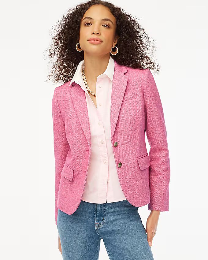 Herringbone wool-blend schoolboy blazer | J.Crew Factory