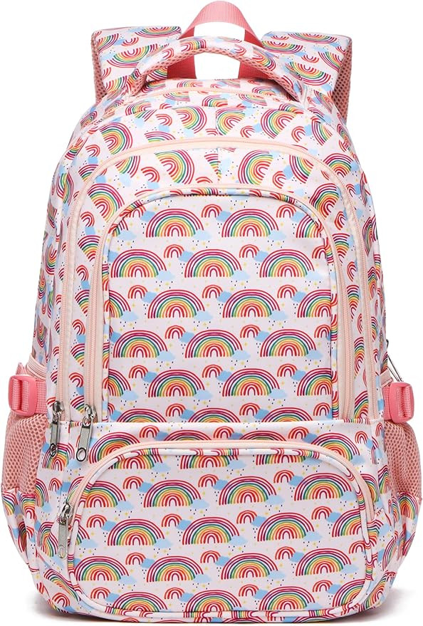 BLUEFAIRY Mochila Escolares para Niñas Arco Iris Girls Backpack Kids Elementary School Bags Chil... | Amazon (US)