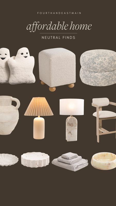 affordable home // neutral home finds


 marble lamp, marble trays, ghost pillows, ottoman, ruffle towel, marble bowl amazon home, amazon finds, walmart finds, walmart home, affordable home, amber interiors, studio mcgee, home roundup 


#LTKhome