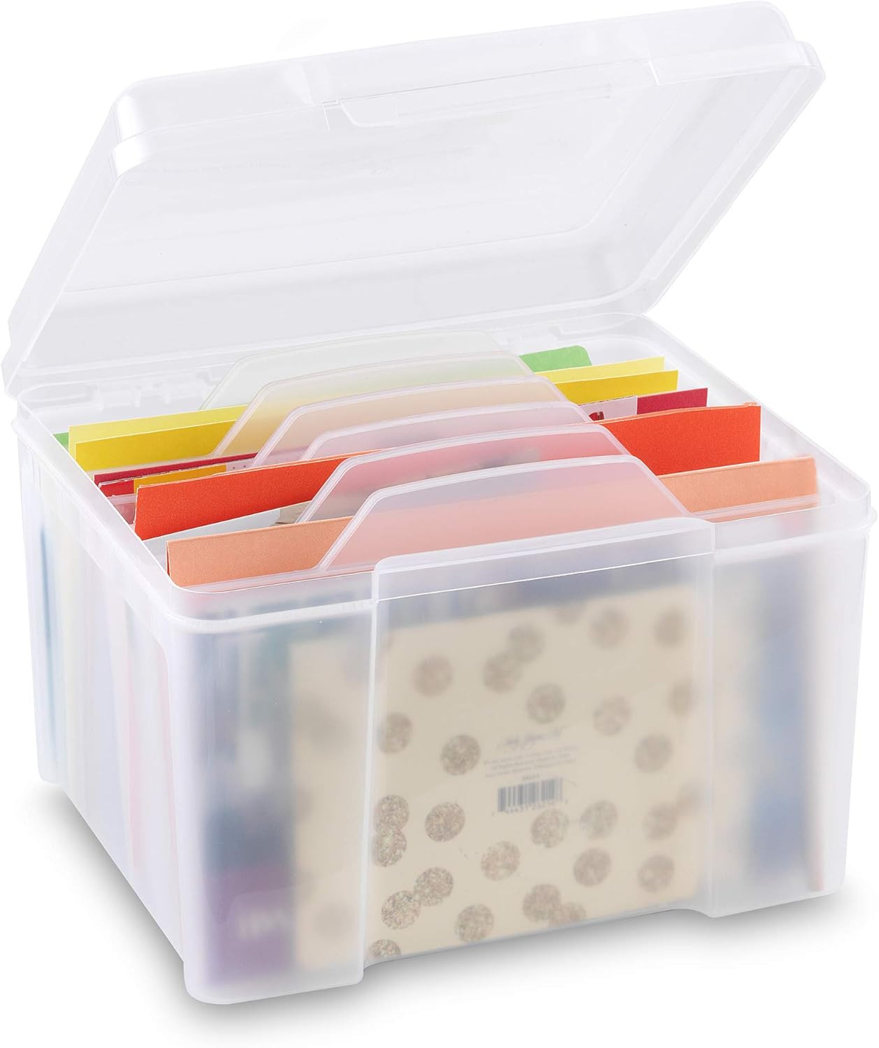 Greeting Card Storage & Organizer Box with 6 Adjustable Dividers for Holiday Birthday Get Well Ca... | Amazon (US)