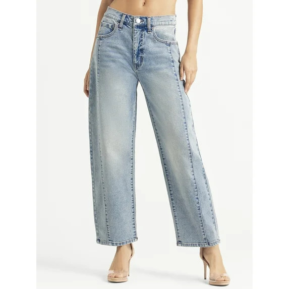Jessica Simpson Women's and Women's Plus Myrtle Barrel Leg Jeans, Sizes 2-24W | Walmart (US)