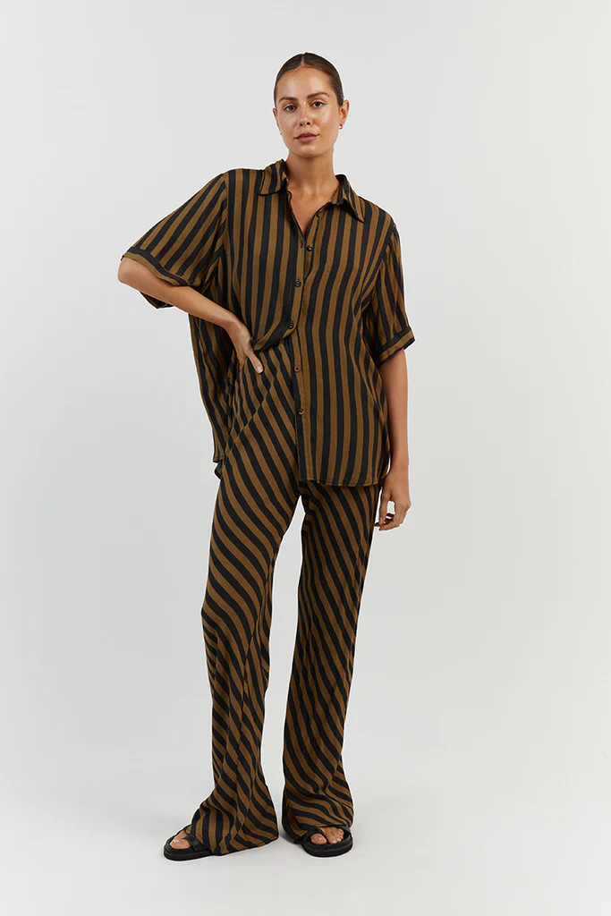 CLEMENCE MOSS STRIPE VISCOSE SHIRT | DISSH