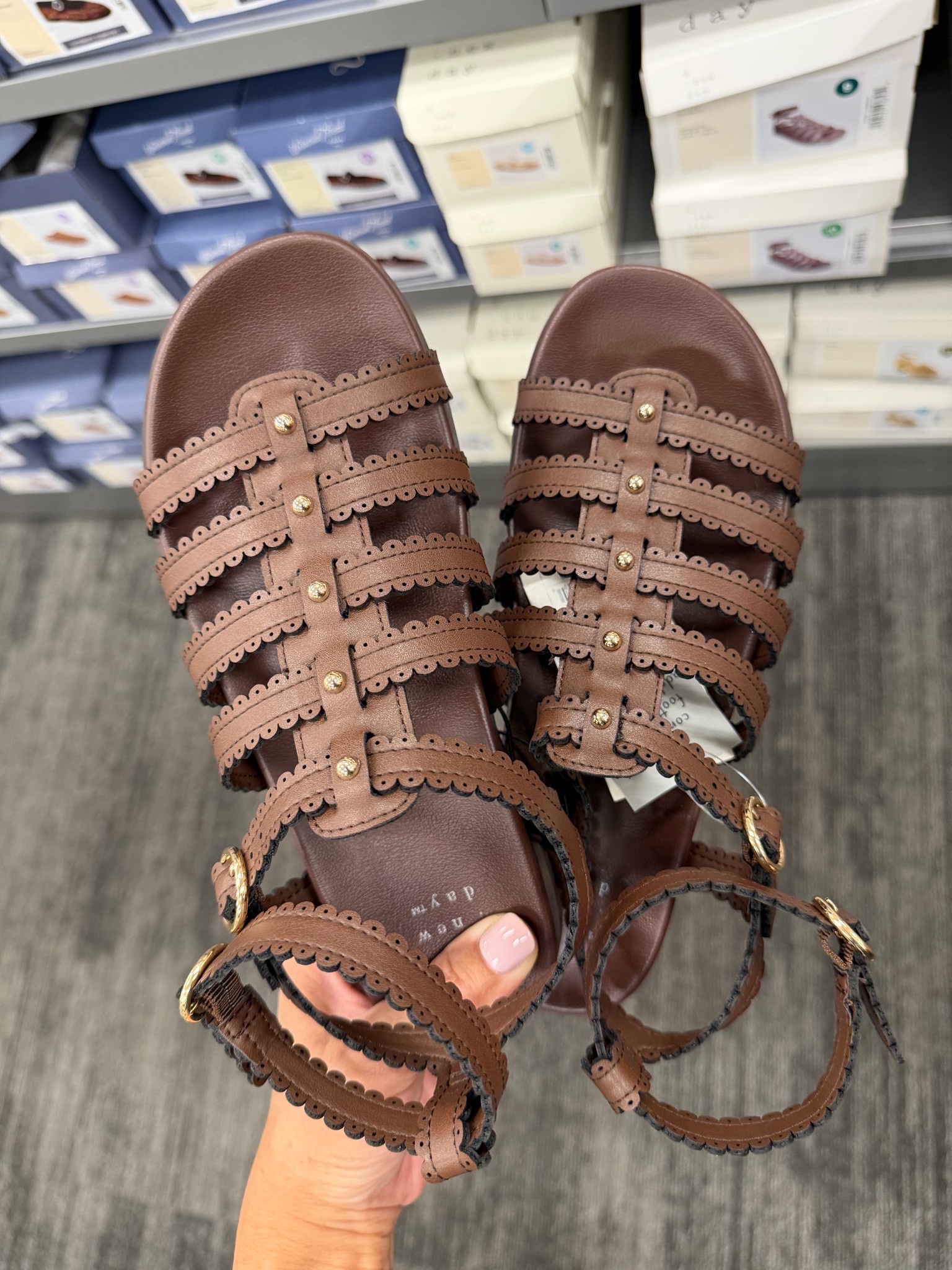 Target Spring Gladiator Good Stud Sandsls #newattarget #springsandals #springoutfitideas #springsandals 