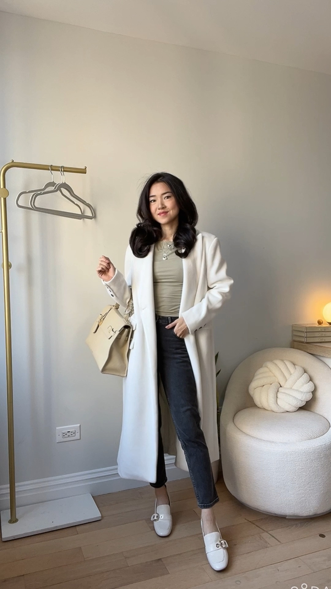 1.21.2025 Work OOTD 🤍✨ love long wool coats! 

#LTKStyleTip #LTKWorkwear #LTKSeasonal