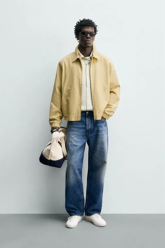 REGULAR FIT COTTON-LYOCELL JACKET | Zara UK