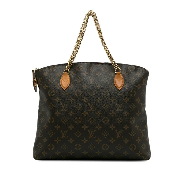Pre-Owned Authenticated Louis Vuitton Monogram Lockit Chain MM Canvas Brown Tote Bag Unisex (Good... | Walmart (US)