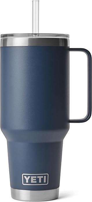 YETI Rambler 42 oz Tumbler with Handle and Straw Lid, Travel Mug Water Tumbler, Vacuum Insulated ... | Amazon (US)