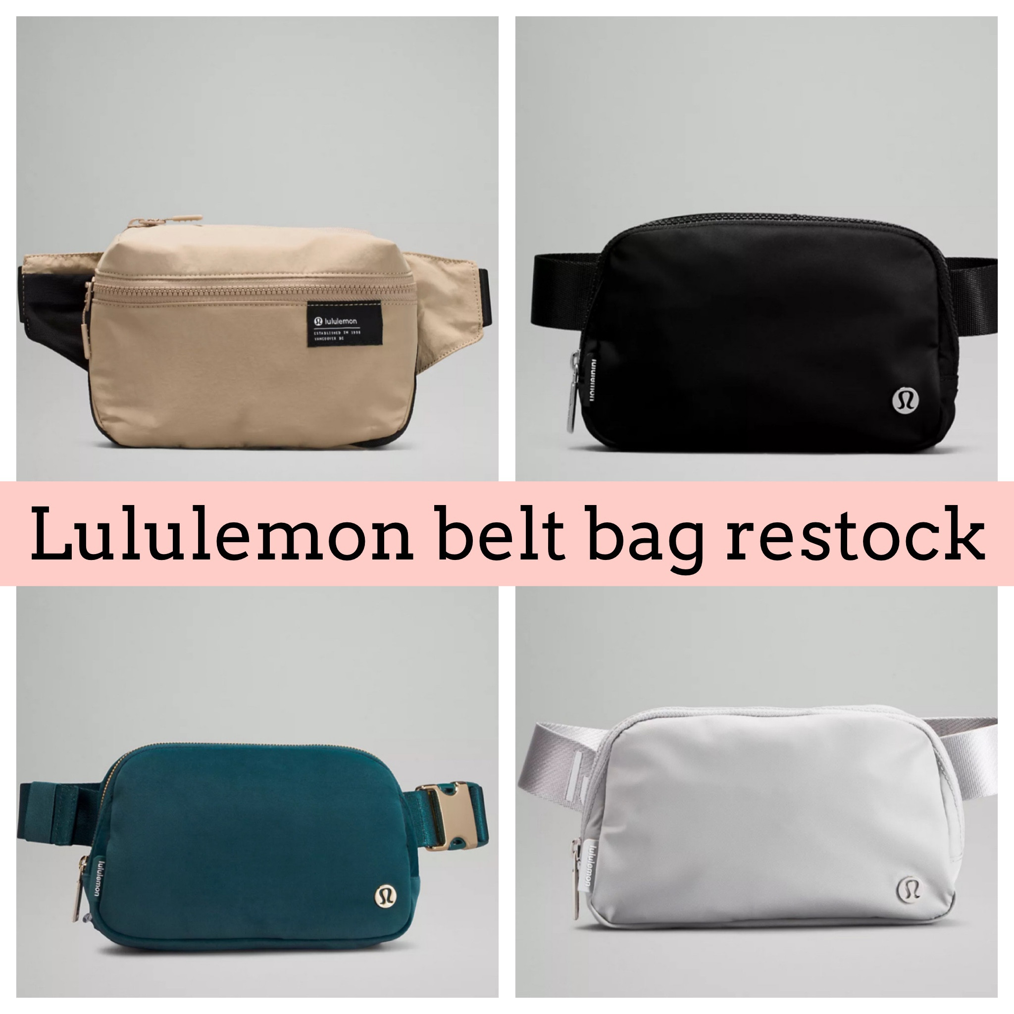 Clean Lines Belt Bag 2L, Unisex Bags,Purses,Wallets