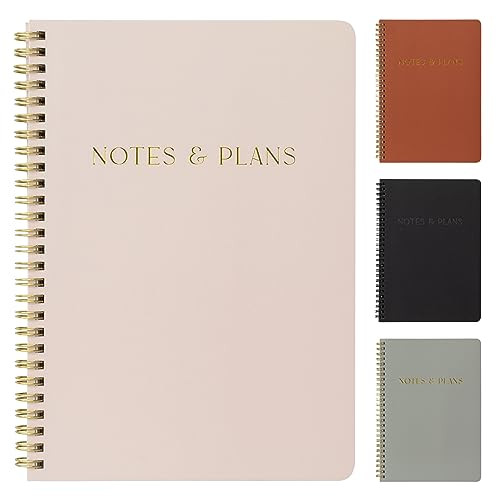 Beautiful Daily Planner And Notebook With Hourly Schedule - Aesthetic Spiral To do List Notepad t... | Amazon (US)