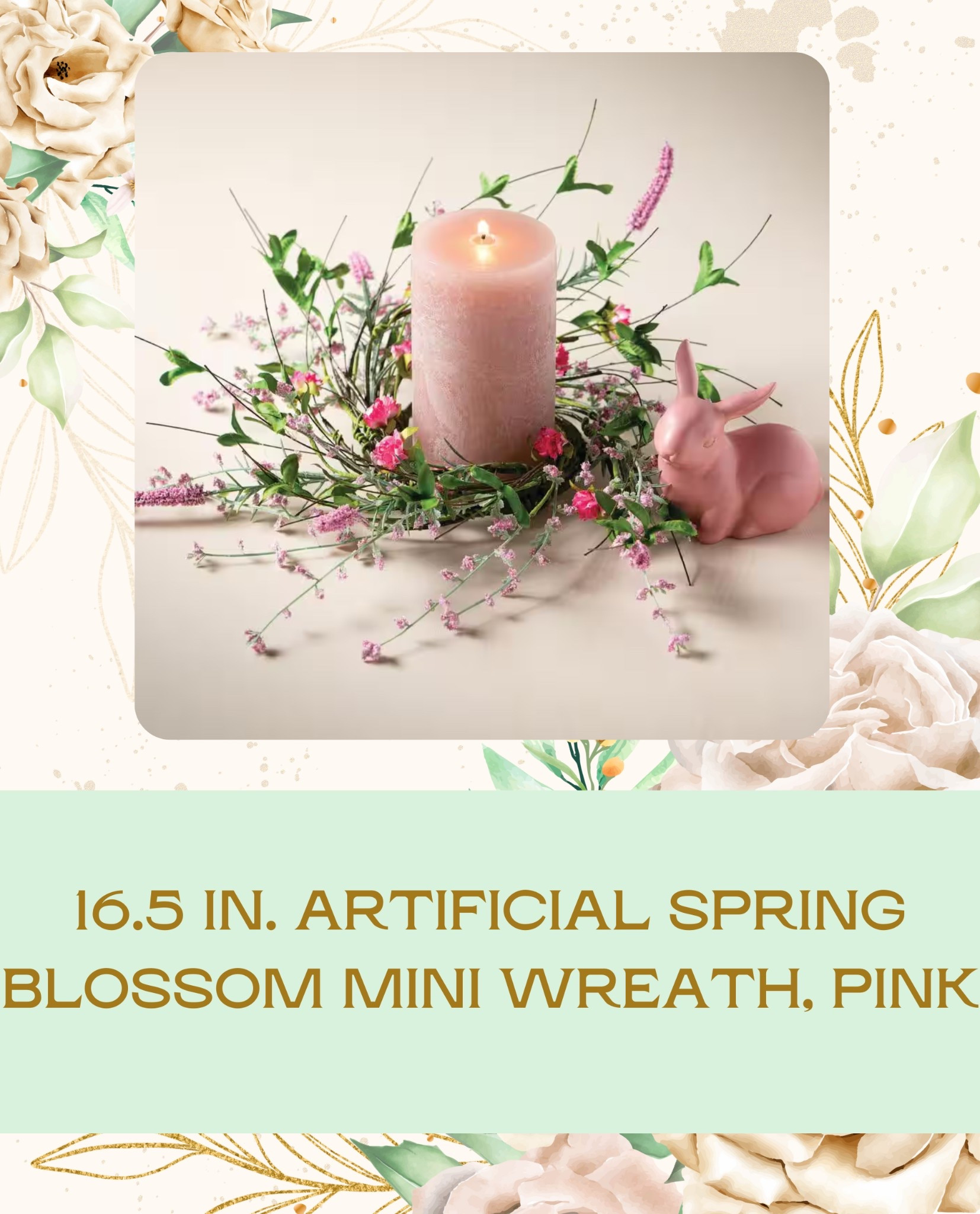 This 16.5" Artificial Spring Blossom Mini Wreath adds the perfect pop of pink to your spring decor! 🌸✨ Hang it on doors, walls, or anywhere you want a fresh floral touch.

#LTKHome #LTKFindsUnder50 #LTKSeasonal
