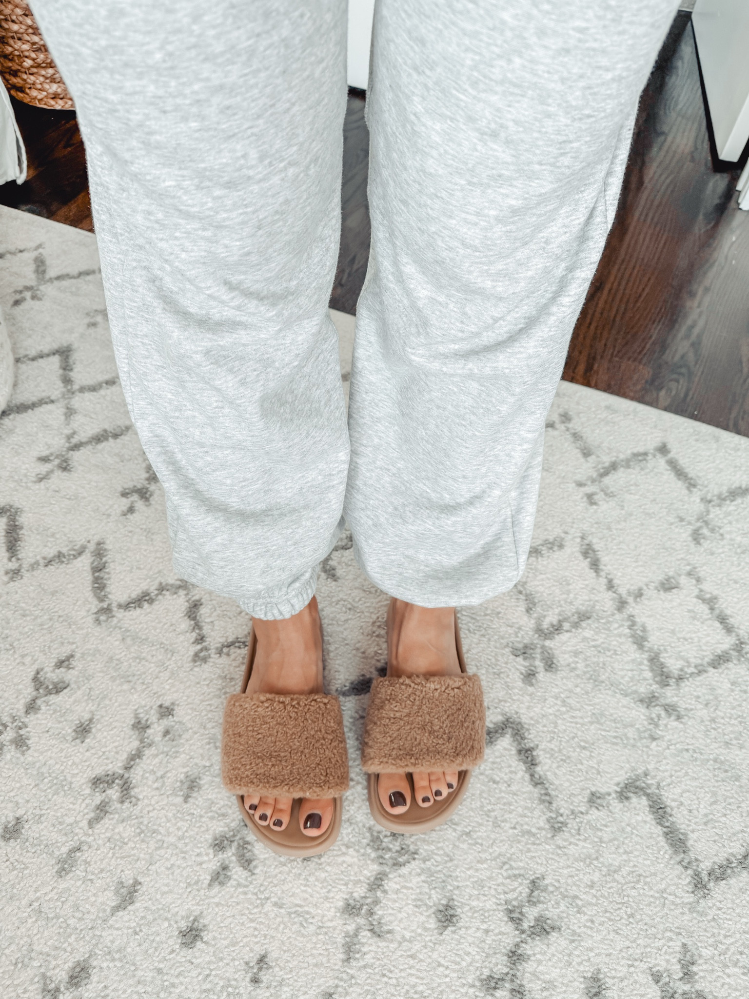 New fleece Sherpa lululemon slides. Run tts. Sooo cozy 

#LTKOver40 #LTKFindsUnder100 #LTKFitness