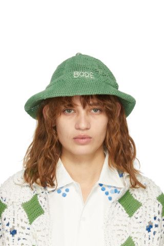 SSENSE Exclusive Green Mesh Bucket Hat | SSENSE