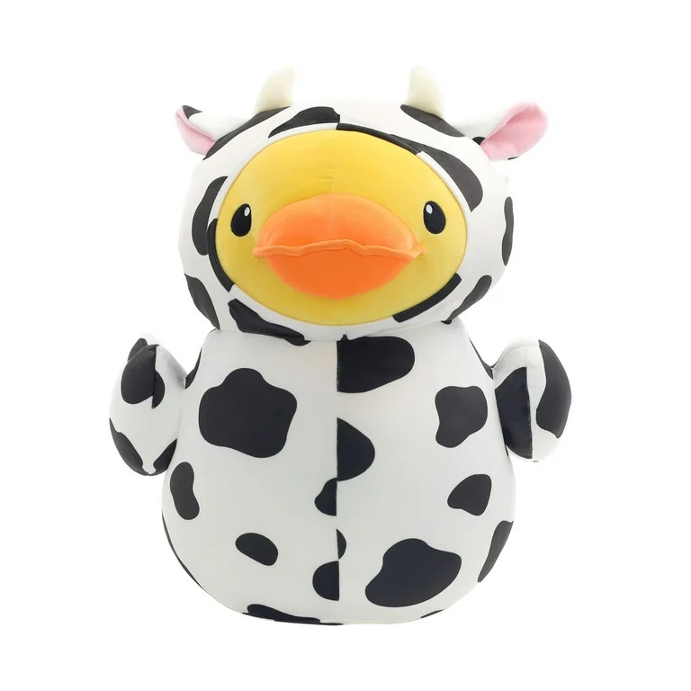 Large Cow Duck Plush, Black/White/Yellow, 22", Easter by Way To Celebrate | Walmart (US)