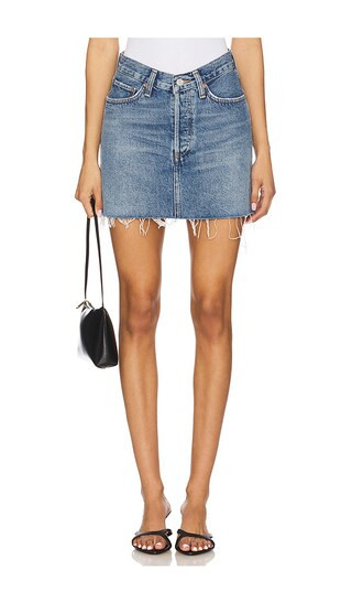 AGOLDE V-waist Mini in Blue. - size 31 | Revolve Clothing (Global)