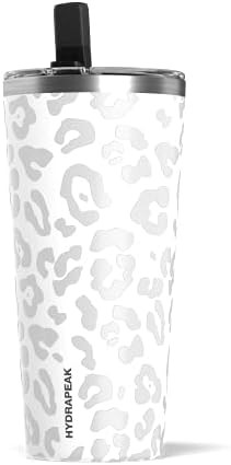 Hydrapeak Grande Insulated Stainless Steel Tumbler with Lid and Straw - 25 oz Thermal Metal Cup For  | Amazon (US)