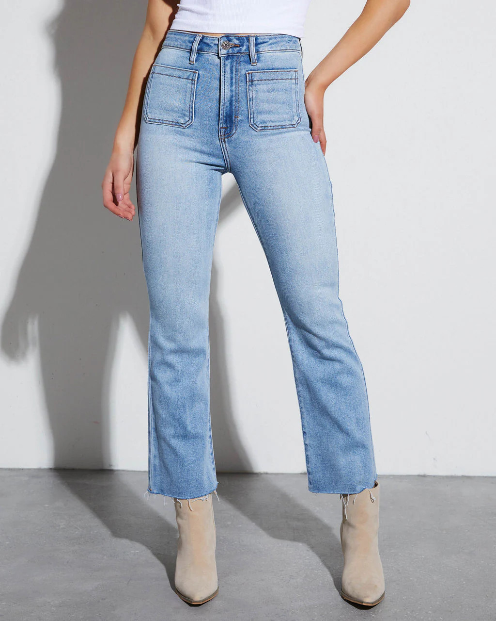 Casual Times High Rise Stretch Straight Jeans | VICI