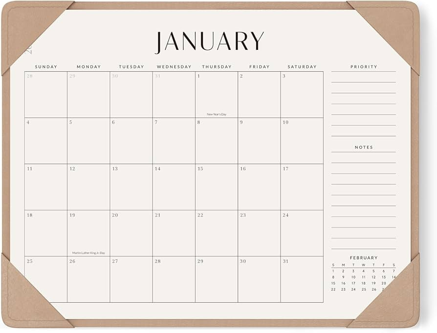 Jotsome Desk Calendar 2026 - 2027 with Desktop Mat, Large Desk Pad Calendar From January 2026 to ... | Amazon (US)