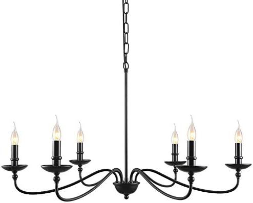 SEOL-Light 36"Dia Classic Candelabra Style Large Branch Iron Chandeliers Ceiling Hanging Pendant ... | Amazon (US)