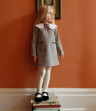 x Kristin Ellen Hockman Little Girls Houndstooth Tillie Dress | Dillard's