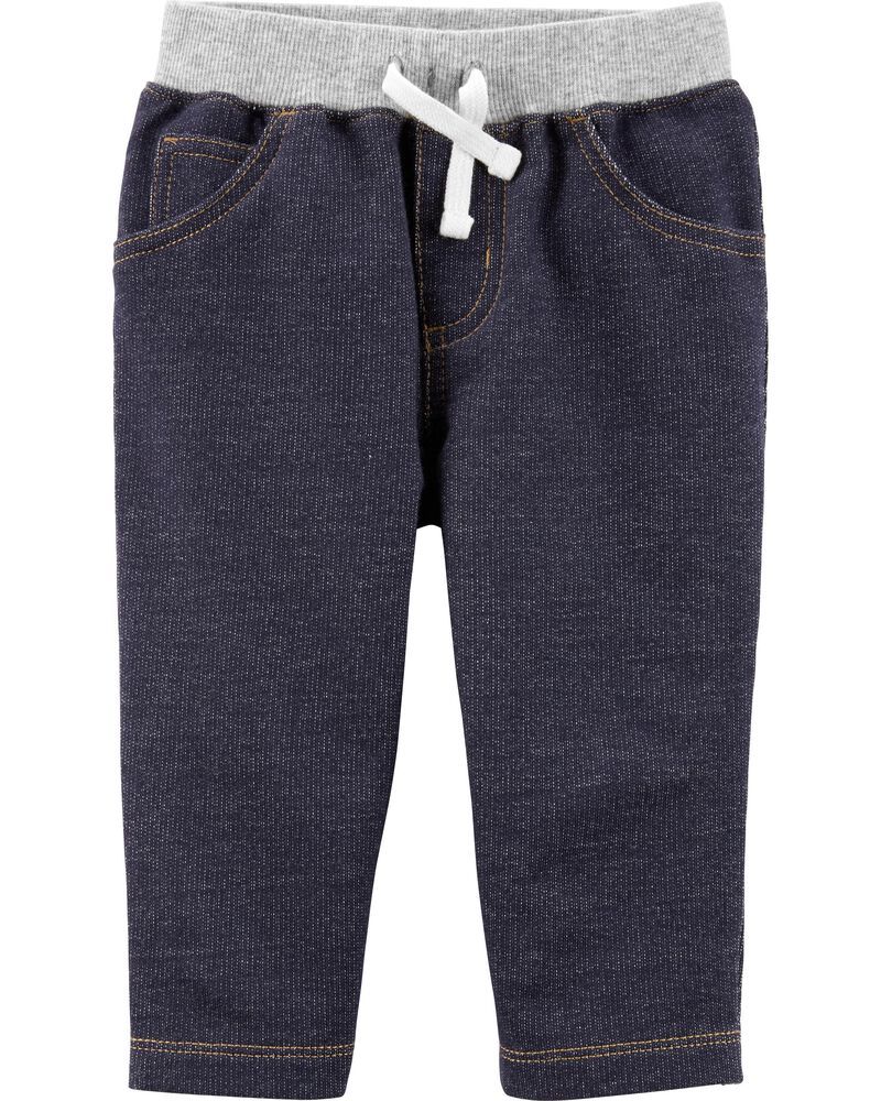 Pull-On Knit Denim Pants | Carter's