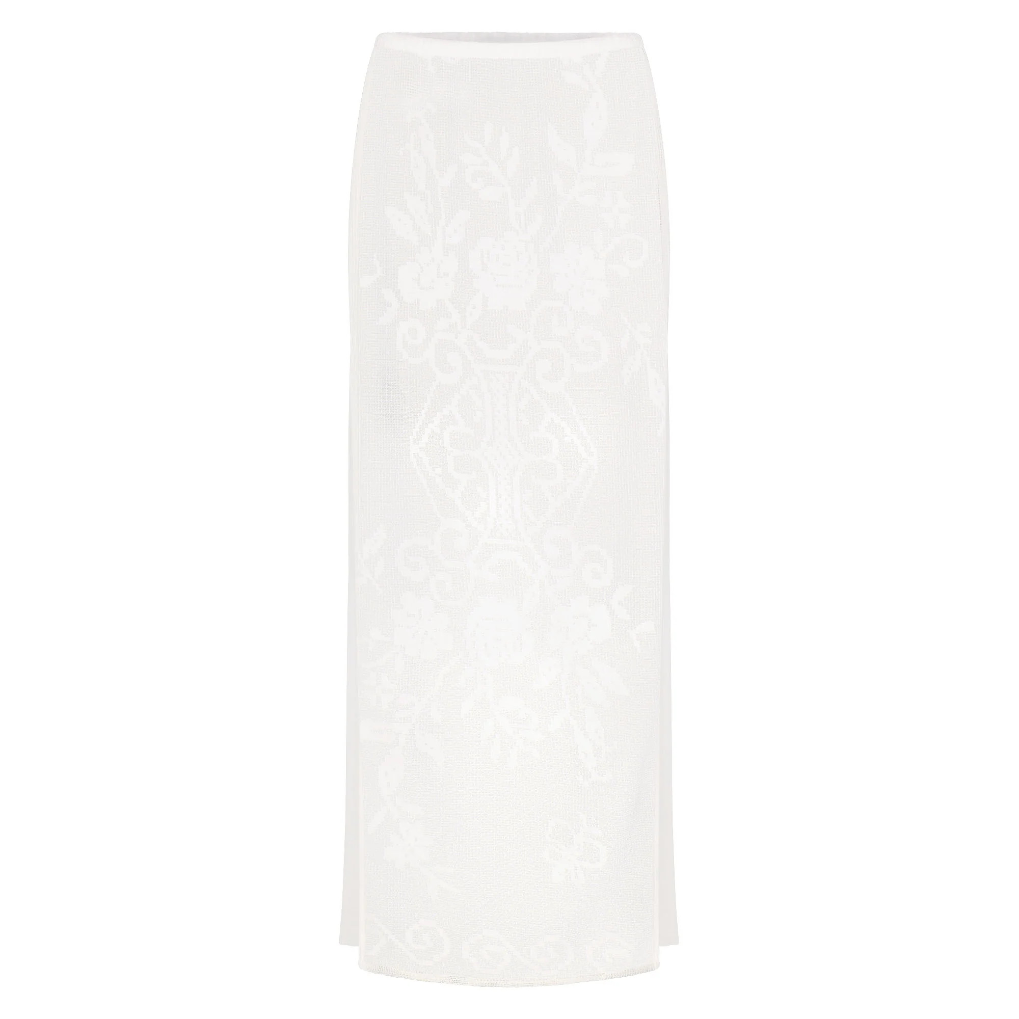 LACE COVER-UPS LONG SKIRT | SNOW | SKIMS | SKIMS (US)