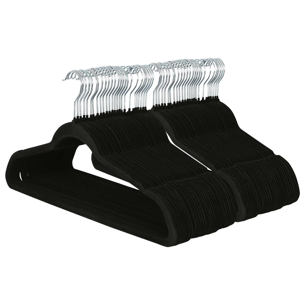 Harbour Housewares - 45cm Velvet Hangers - Non-Slip Coat Hangers with Trouser Bar | Wayfair UK