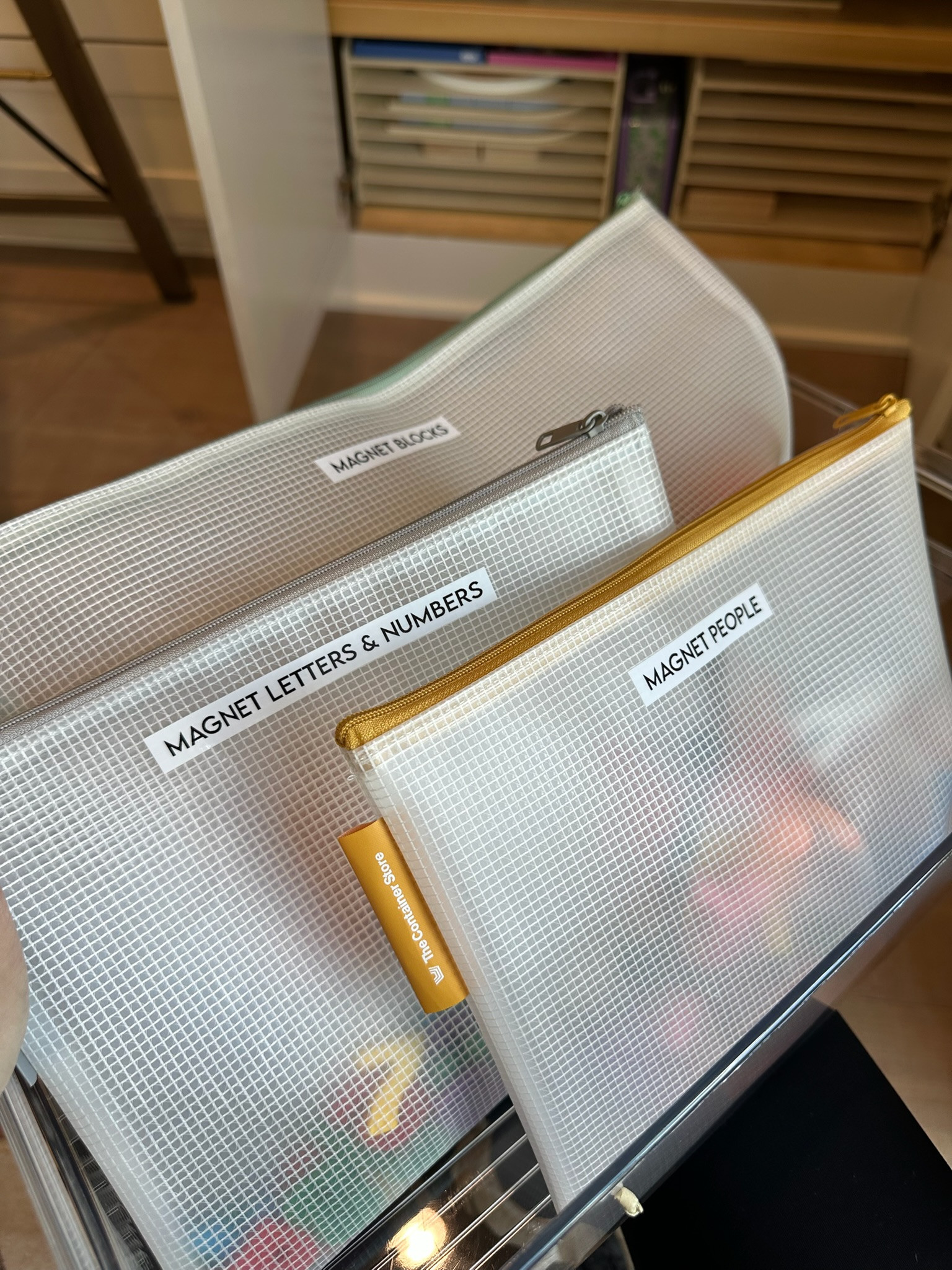Looking for toy storage that kids can maintain?  Look no further than zippered bags from The Container Store, Target, or Amazon.  Also perfect for grabbing on-the-go for easy entertainment! 

 #LTKmomlife #LTKHome #LTKKids