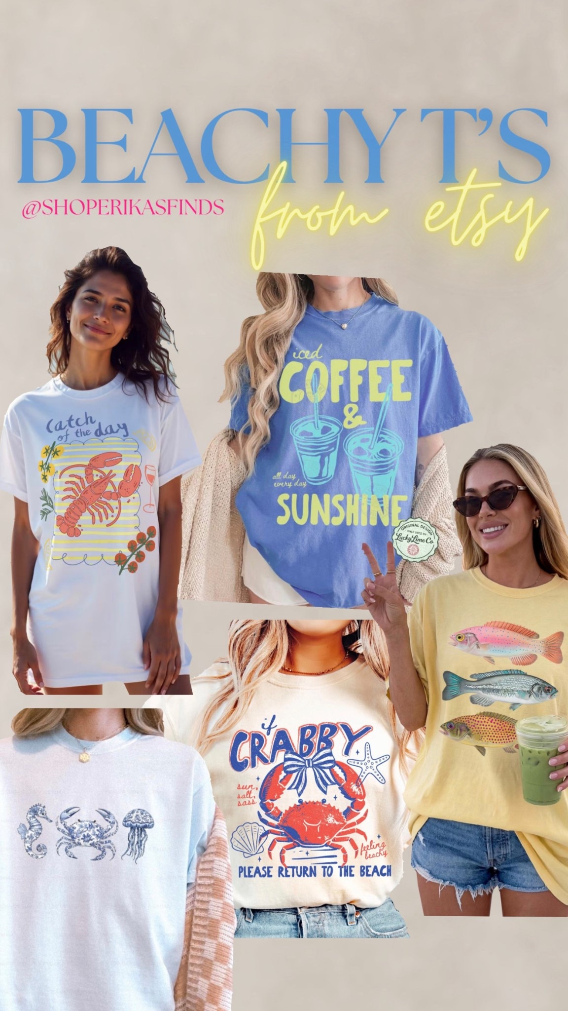 Beachy tshirts from Etsy 🌊☀️⛱️🐚

#LTKSaleAlert